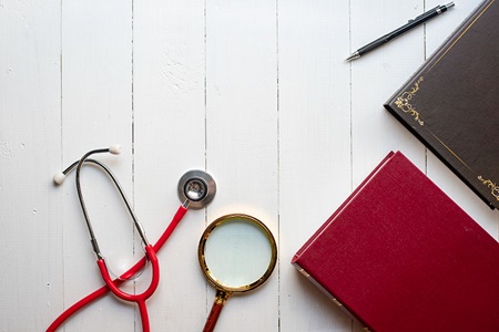 Stethoscope with books